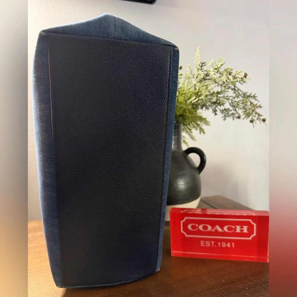 Coach Denim Taylor Tote - Picture 3 of 13